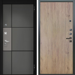 Входная дверь Аргус ЛЮКС 3К ПРО Мичиган Силк титан вставка силк муссон + Элегант Рустик соломенный