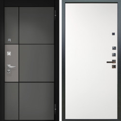 Входная дверь Аргус ЛЮКС 3К ПРО Мичиган Силк титан вставка силк муссон + Элегант Софт милк