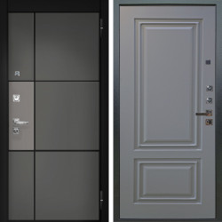 Входная дверь Аргус ЛЮКС 3К ПРО Мичиган Силк титан вставка силк муссон + Элион Силк маус