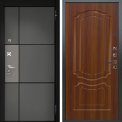 Входная дверь Аргус ЛЮКС 3К ПРО Мичиган Силк титан вставка силк муссон + Мишель Дуб рустикальный