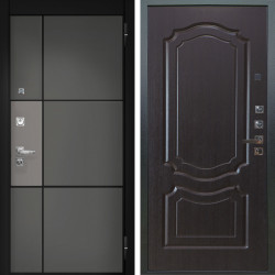 Входная дверь Аргус ЛЮКС 3К ПРО Мичиган Силк титан вставка силк муссон + Мишель Венге
