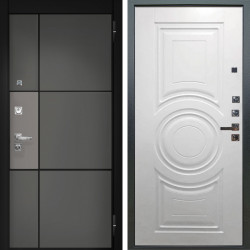 Входная дверь Аргус ЛЮКС 3К ПРО Мичиган Силк титан вставка силк муссон + Могадиш Софт милк
