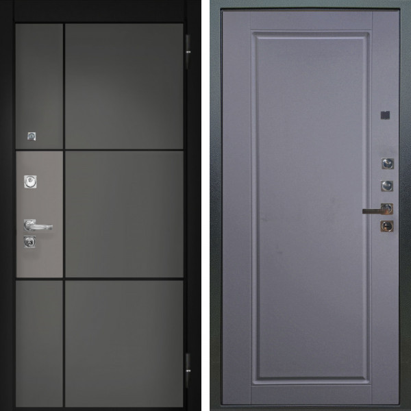 Входная дверь Аргус ЛЮКС 3К ПРО Мичиган Силк титан вставка силк муссон + Тревор Силк маус