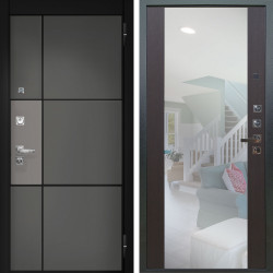 Входная дверь Аргус ЛЮКС 3К ПРО Мичиган Силк титан вставка силк муссон + Вояж Венге