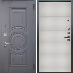 Входная дверь Аргус ЛЮКС 3К ПРО Могадиш Силк флай + Агат Вельвет белый горизонт