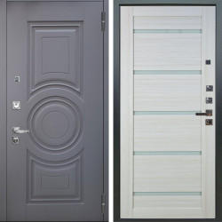 Входная дверь Аргус ЛЮКС 3К ПРО Могадиш Силк флай + Александра Белая лиственница