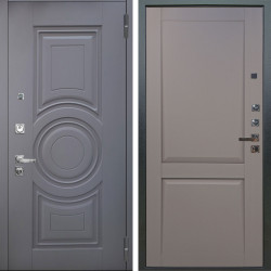 Входная дверь Аргус ЛЮКС 3К ПРО Могадиш Силк флай + Ариана Серая эмаль