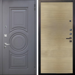 Входная дверь Аргус ЛЮКС 3К ПРО Могадиш Силк флай + Элегант Дорс светлый горизонт