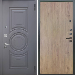 Входная дверь Аргус ЛЮКС 3К ПРО Могадиш Силк флай + Элегант Рустик соломенный