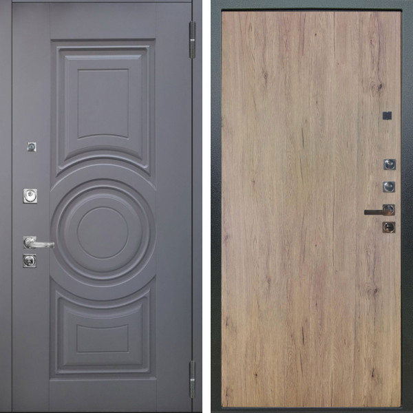 Входная дверь Аргус ЛЮКС 3К ПРО Могадиш Силк флай + Элегант Рустик соломенный