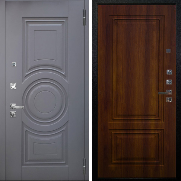 Входная дверь Аргус ЛЮКС 3К ПРО Могадиш Силк флай + Элион Дуб рустикальный