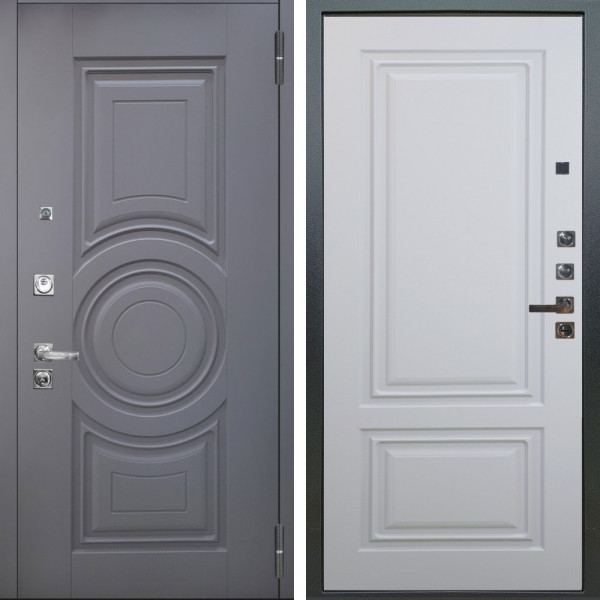 Входная дверь Аргус ЛЮКС 3К ПРО Могадиш Силк флай + Элион Софт милк