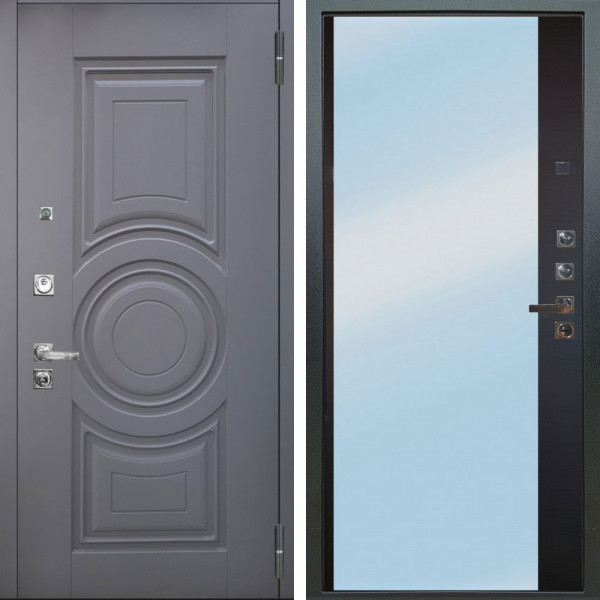 Входная дверь Аргус ЛЮКС 3К ПРО Могадиш Силк флай + Магнум Черный софт