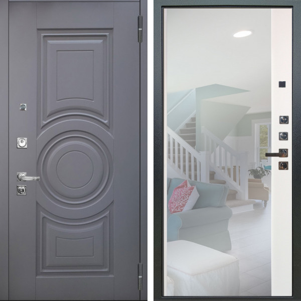 Входная дверь Аргус ЛЮКС 3К ПРО Могадиш Силк флай + Магнум Софт милк