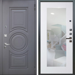 Входная дверь Аргус ЛЮКС 3К ПРО Могадиш Силк флай + Милли Роял вуд белый