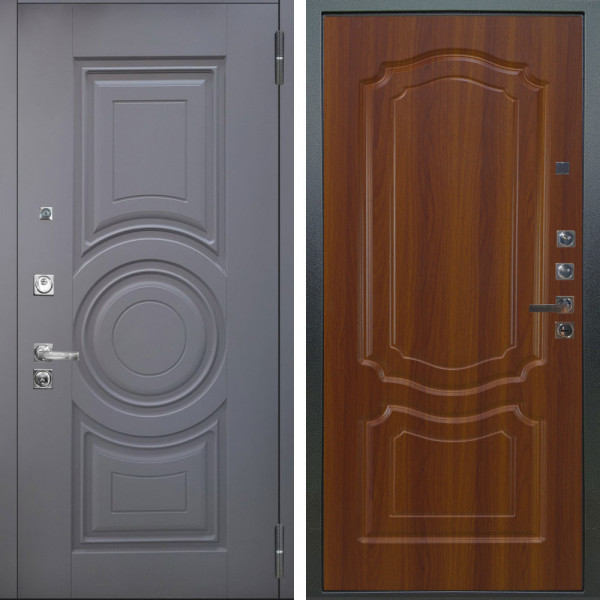 Входная дверь Аргус ЛЮКС 3К ПРО Могадиш Силк флай + Мишель Дуб рустикальный