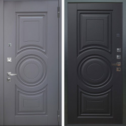 Входная дверь Аргус ЛЮКС 3К ПРО Могадиш Силк флай + Могадиш Черный софт