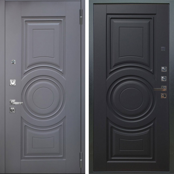 Входная дверь Аргус ЛЮКС 3К ПРО Могадиш Силк флай + Могадиш Черный софт