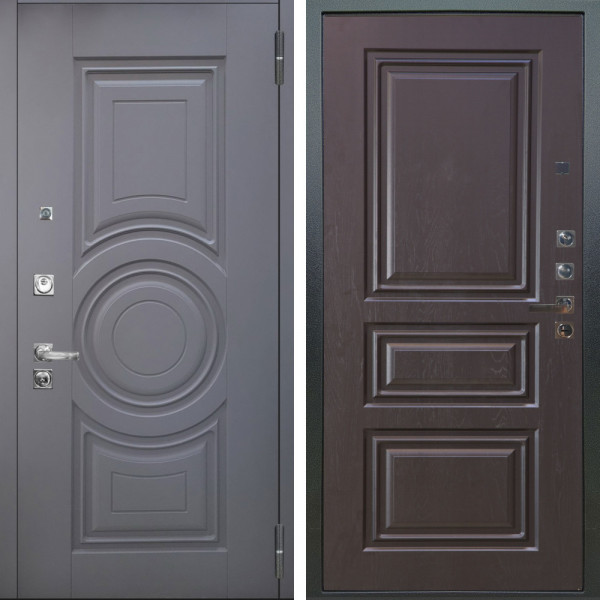 Входная дверь Аргус ЛЮКС 3К ПРО Могадиш Силк флай + Скиф Горький шоколад