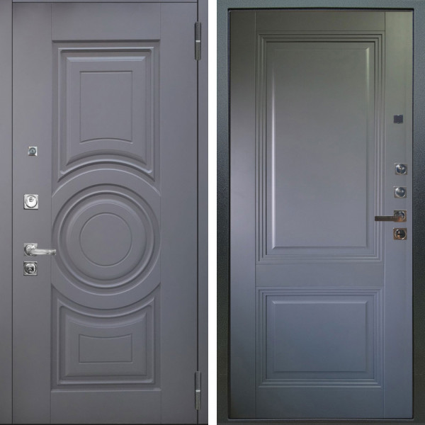 Входная дверь Аргус ЛЮКС 3К ПРО Могадиш Силк флай + Соло Антрацит