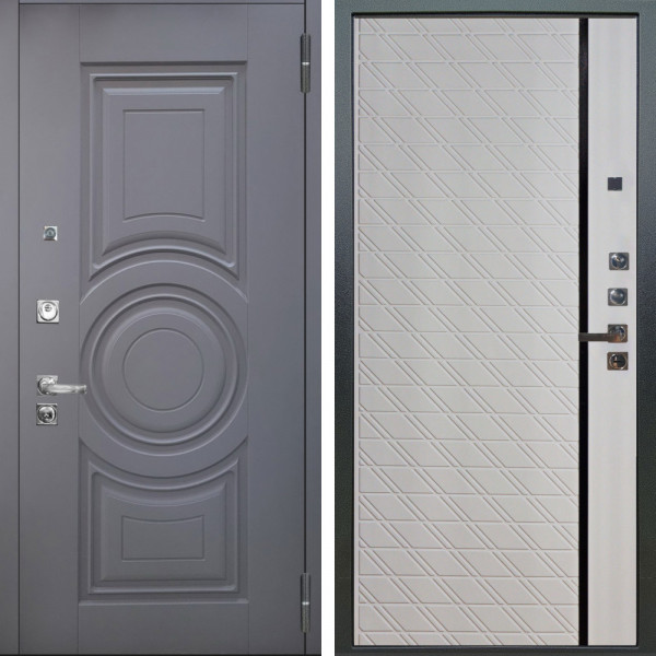 Входная дверь Аргус ЛЮКС 3К ПРО Могадиш Силк флай + Тори Софт милк