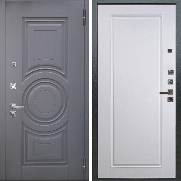 Входная дверь Аргус ЛЮКС 3К ПРО Могадиш Силк флай + Тревор Софт милк