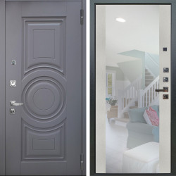 Входная дверь Аргус ЛЮКС 3К ПРО Могадиш Силк флай + Вояж Белое дерево