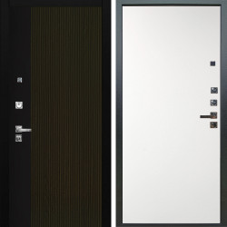 Входная дверь Аргус ЛЮКС 3К ПРО Рокси Дуб рейка морение + Элегант Софт милк