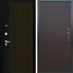 Входная дверь Аргус ЛЮКС 3К ПРО Рокси Дуб рейка морение + Элегант Венге горизонт