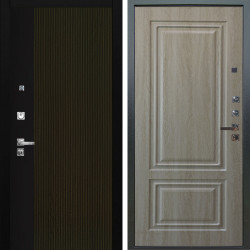 Входная дверь Аргус ЛЮКС 3К ПРО Рокси Дуб рейка морение + Элион Дуб филадельфия крем