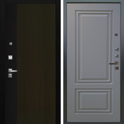 Входная дверь Аргус ЛЮКС 3К ПРО Рокси Дуб рейка морение + Элион Силк маус