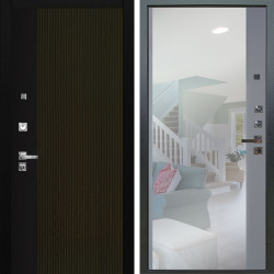 Входная дверь Аргус ЛЮКС 3К ПРО Рокси Дуб рейка морение + Магнум Силк маус