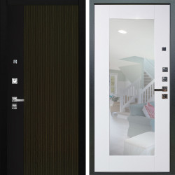 Входная дверь Аргус ЛЮКС 3К ПРО Рокси Дуб рейка морение + Милли Роял вуд белый