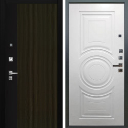 Входная дверь Аргус ЛЮКС 3К ПРО Рокси Дуб рейка морение + Могадиш Софт милк