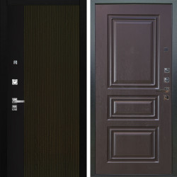 Входная дверь Аргус ЛЮКС 3К ПРО Рокси Дуб рейка морение + Скиф Горький шоколад