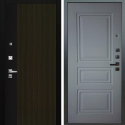 Входная дверь Аргус ЛЮКС 3К ПРО Рокси Дуб рейка морение + Скиф Силк маус