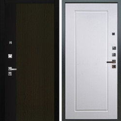 Входная дверь Аргус ЛЮКС 3К ПРО Рокси Дуб рейка морение + Тревор Софт милк