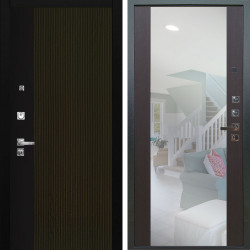 Входная дверь Аргус ЛЮКС 3К ПРО Рокси Дуб рейка морение + Вояж Венге