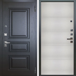 Входная дверь Аргус ЛЮКС 3К ПРО Скиф Горький шоколад + Агат Вельвет белый горизонт