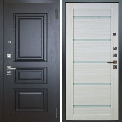 Входная дверь Аргус ЛЮКС 3К ПРО Скиф Горький шоколад + Александра Белая лиственница