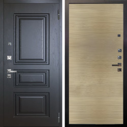 Входная дверь Аргус ЛЮКС 3К ПРО Скиф Горький шоколад + Элегант Дорс светлый горизонт