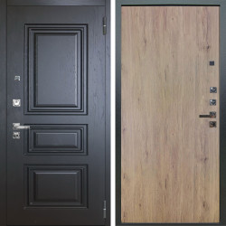 Входная дверь Аргус ЛЮКС 3К ПРО Скиф Горький шоколад + Элегант Рустик соломенный