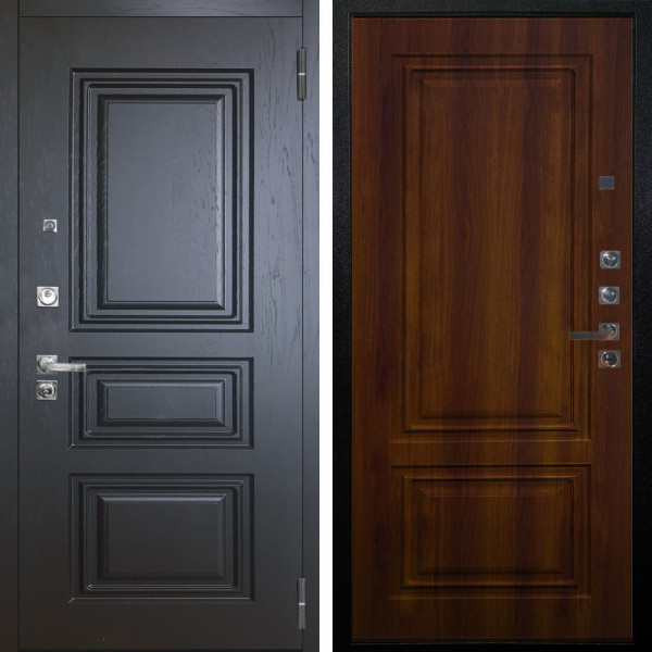 Входная дверь Аргус ЛЮКС 3К ПРО Скиф Горький шоколад + Элион Дуб рустикальный