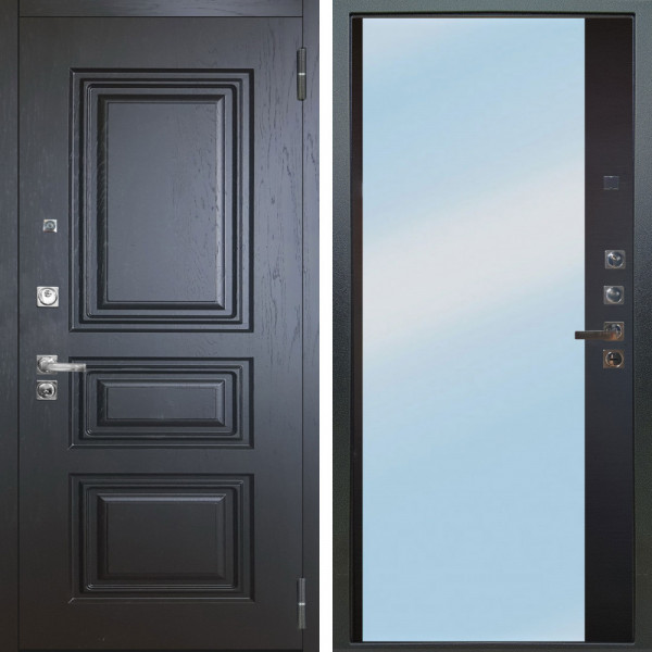 Входная дверь Аргус ЛЮКС 3К ПРО Скиф Горький шоколад + Магнум Черный софт