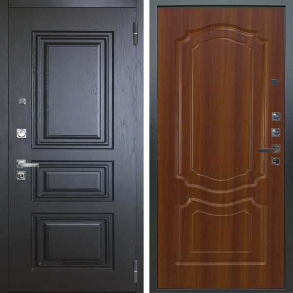 Входная дверь Аргус ЛЮКС 3К ПРО Скиф Горький шоколад + Мишель Дуб рустикальный