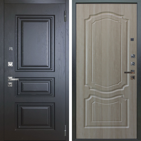 Входная дверь Аргус ЛЮКС 3К ПРО Скиф Горький шоколад + Мишель Ларче светлый