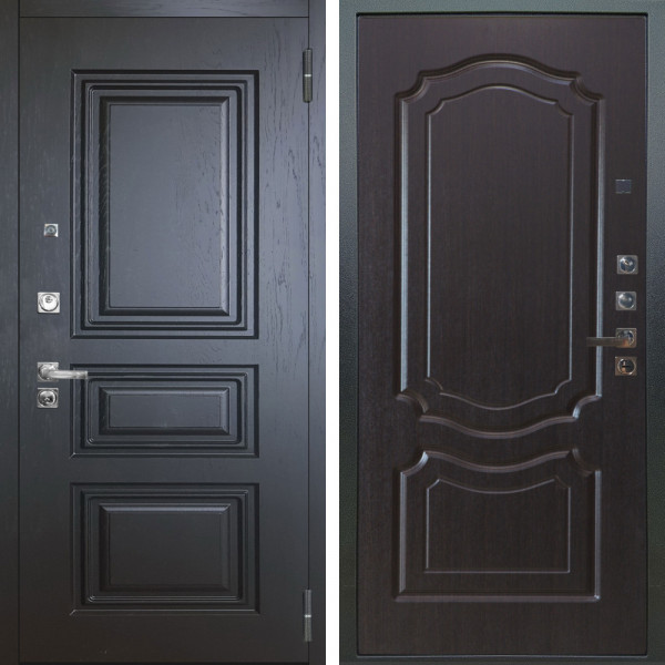 Входная дверь Аргус ЛЮКС 3К ПРО Скиф Горький шоколад + Мишель Венге