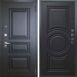 Входная дверь Аргус ЛЮКС 3К ПРО Скиф Горький шоколад + Могадиш Черный софт
