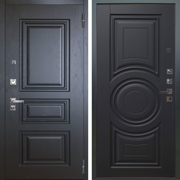 Входная дверь Аргус ЛЮКС 3К ПРО Скиф Горький шоколад + Могадиш Черный софт