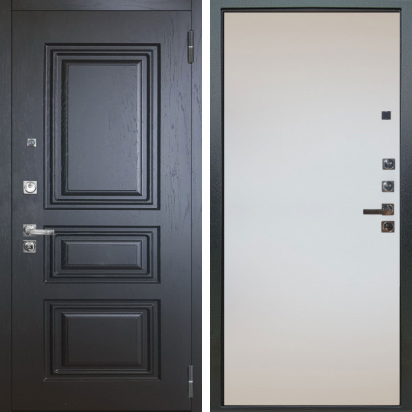 Входная дверь Аргус ЛЮКС 3К ПРО Скиф Горький шоколад + Под покраску